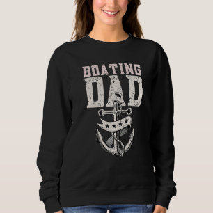 Bootsfahrer Vater Motorbootschiff Kapitän Boa Sweatshirt