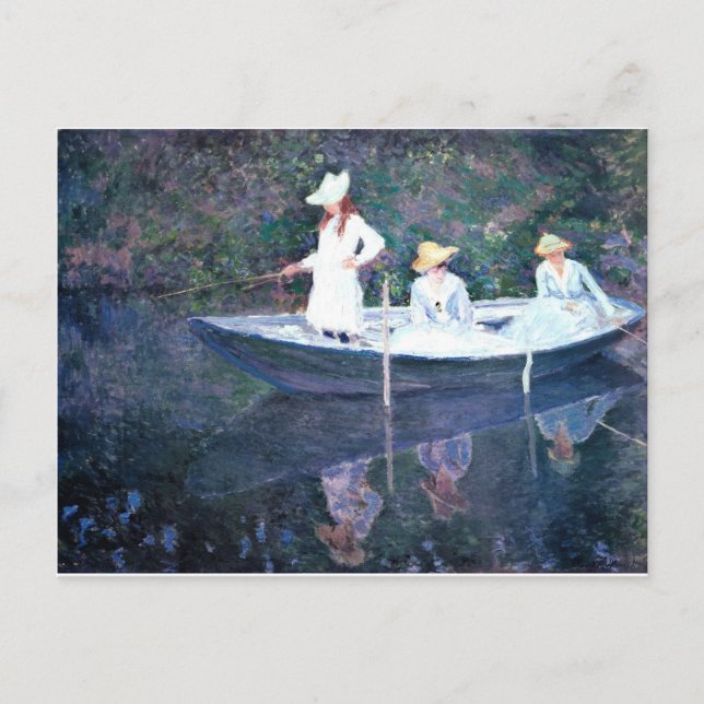 Bootsfahrerinnen - Claude Monet Postkarte (Vorderseite)