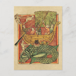 Bootsfahrt auf einem Wal Postkarte