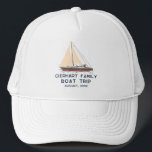 Bootsfahrt für Nautic Family Truckerkappe<br><div class="desc">Das Design der Nautical Theme Familie mit einem Segelboot und die moderne Typografie, die eine perfekte Kombination aus familienkoordiniertem Schwag für ein nautisches Abenteuer, eine Kreuzfahrt oder eine Wiedersehen macht. Auch ideal für Junggeselinnen-Abschiede und Brautpartys. Karo die anderen passenden Artikel wie T-Shirts für die Erholung der Familie heraus - Mama,...</div>