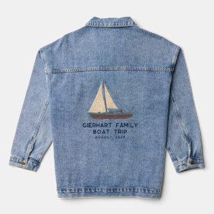 Bootsfahrt für Nautical Family - Geeignete Abstimm Jeansjacke