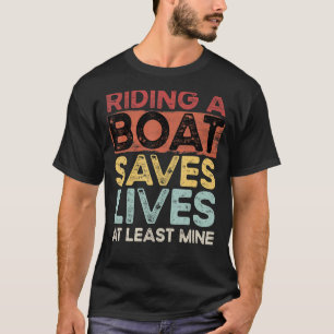 Bootsfahrt Rette Leben Mindestens Mini Retro Vint T-Shirt