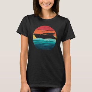 Bootsführer I Liebe Motorboot Retro Sunset Yacht M T-Shirt