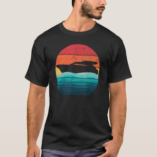 Bootsführer I Liebe Motorboot Retro Sunset Yacht M T-Shirt
