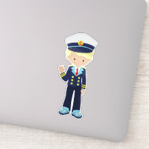 Bootsführer, Skipper, Niedlicher Junge, blondes Ha