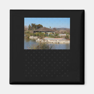 Bootshaus bei Lindo Lake Sticker Magnet