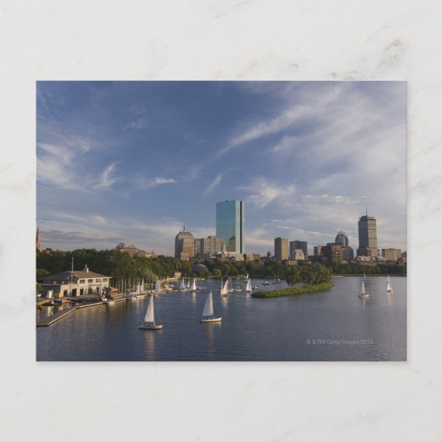 Bootshaus im Charles River in der Esplanade Postkarte (Vorderseite)