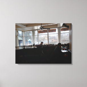 Bootshaus Leinwanddruck