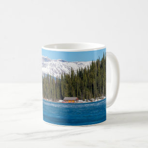 Bootshaus neben dem Lake Louise - Banff, Kanada Kaffeetasse