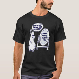 Bootsheet Grumpy Ghost Angry Spook Funny T-Shirt
