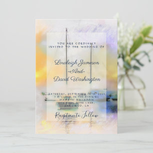 Bootshochzeit Einladung