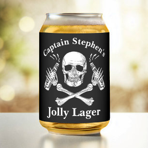 Bootskapitän Jolly Lager Custom Beer Pirate Thema Dosenglas