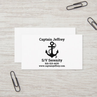 Bootskarte für Segelbegeisterte Visitenkarte