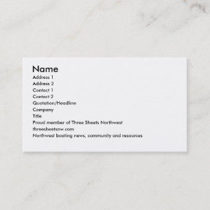 Bootskarten Visitenkarte