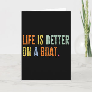 Bootsleben Auf Einem Boot Lustiger Segler Ich Lieb Karte