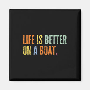 Bootsleben auf einem Boot Lustiger Segler Ich lieb Magnet