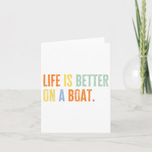 Bootsleben auf einem Schiff Funny Sailor I Liebe S Karte