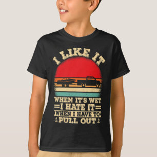 Bootsliebhaber Retro Ich hasse es, wenn ich das Bo T-Shirt