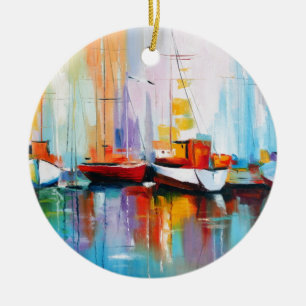 Bootsliegeplatz Keramik Ornament