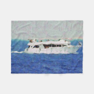 Bootsmalerei Fleecedecke