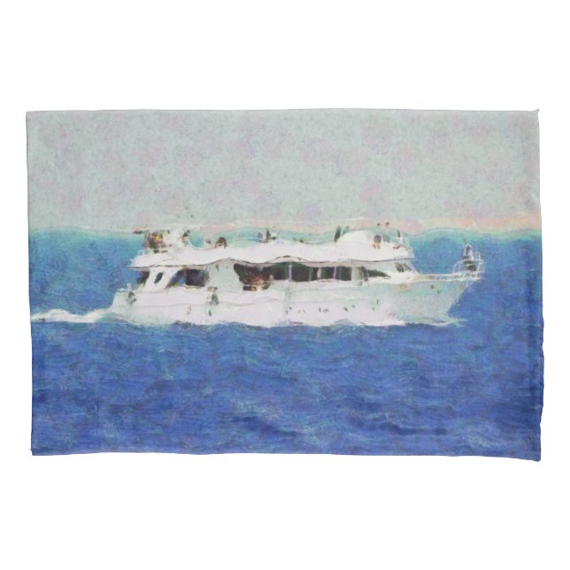 Bootsmalerei Kissenbezug (Vorderseite)