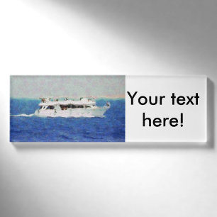 Bootsmalerei Namenschild