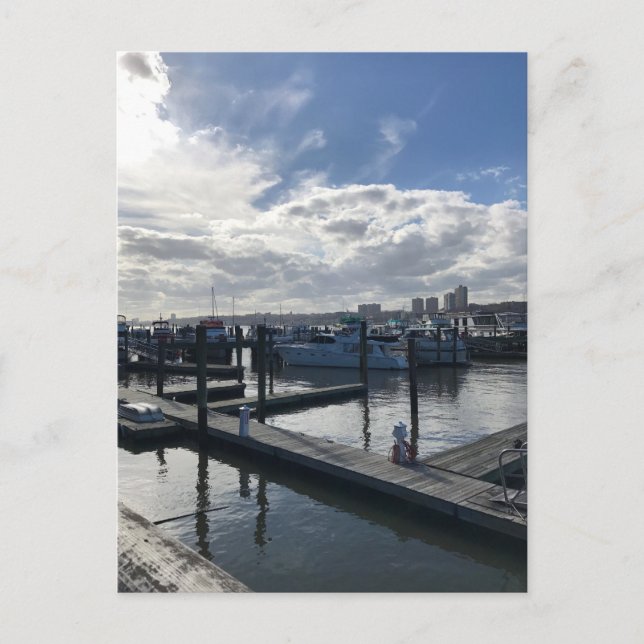 Bootsparadies, Riverside Park New York City NYC Fo Postkarte (Vorderseite)