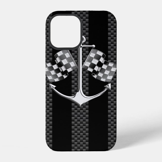 Bootsrennen nautische moderne Stile iPhone Hülle (Rückseite)