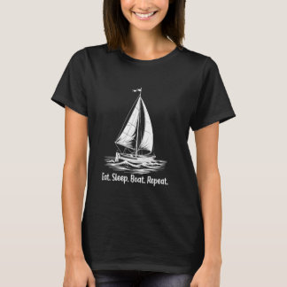 Bootsschiff Kapitän Anchor Boat Sailing T-Shirt