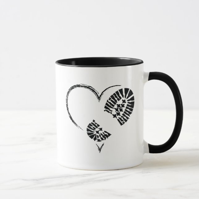 Bootstauchherz Tasse (Rechts)