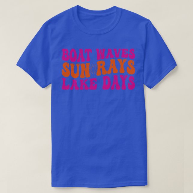 Bootswellen Sonnentage Tage 1 T-Shirt (Design vorne)