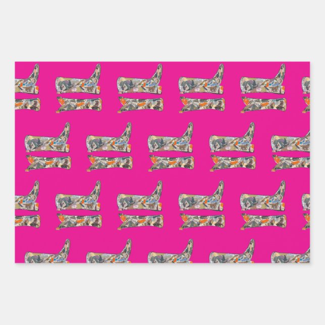 Bootsy Baby Collage boots wrapping paper sheets Geschenkpapier Set (Vorderseite 3)