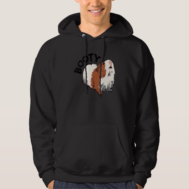 Booty Pig Graphic Guinea Pig Owner Pet Cavy Animal Hoodie (Vorderseite)