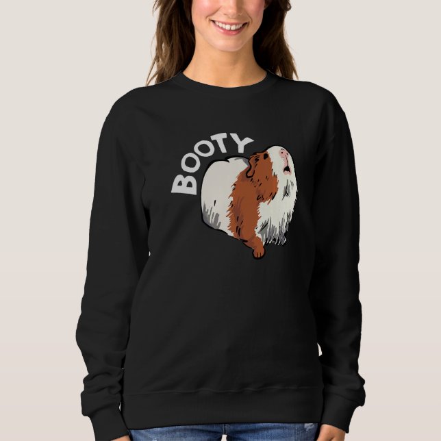 Booty Pig Graphic Guinea Pig Owner Pet Cavy Animal Sweatshirt (Vorderseite)