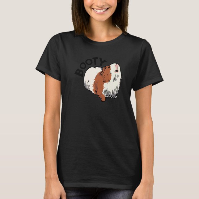 Booty Pig Graphic Guinea Pig Owner Pet Cavy Animal T-Shirt (Vorderseite)