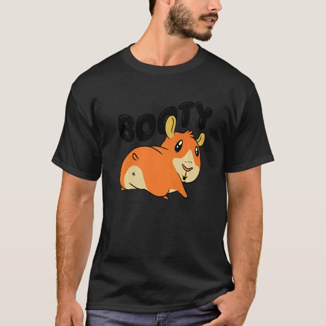 Booty Pig Graphic Guinea Pig Owner Pet Cavy Animal T-Shirt (Vorderseite)