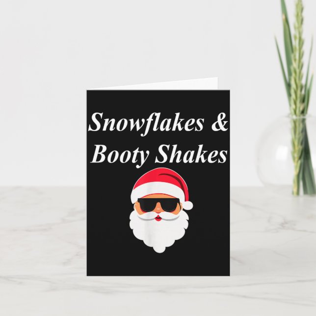 Booty Shake Christmas Funny Naughty Dirty Raunchy  Karte (Vorderseite)