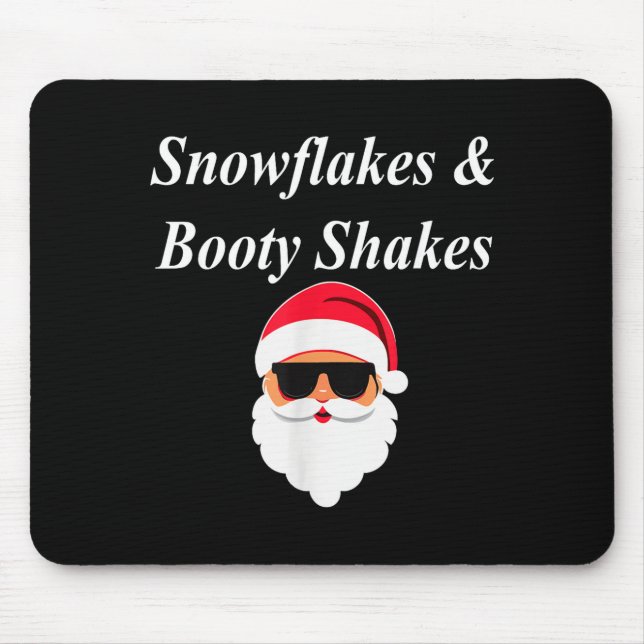Booty Shake Christmas Funny Naughty Dirty Raunchy  Mousepad (Vorne)