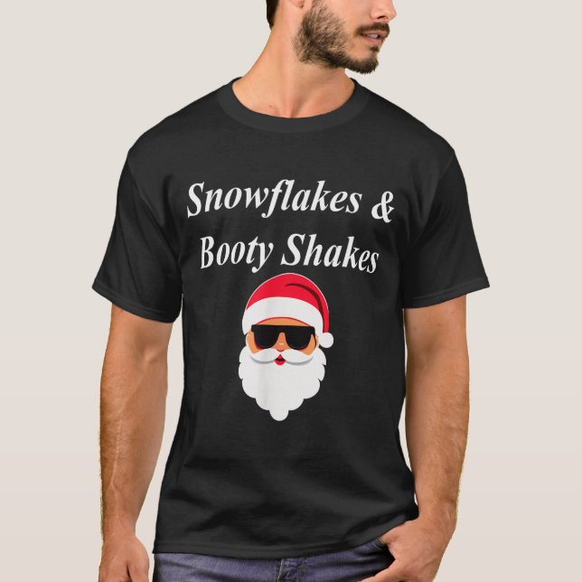 Booty Shake Christmas Funny Naughty Dirty Raunchy  T-Shirt (Vorderseite)