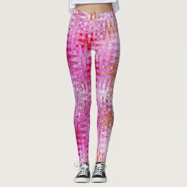 Bootylisos Liquid Pink Wildblumen Rave Leggings