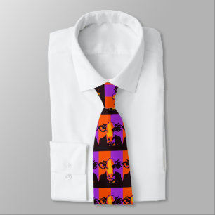 BOOvine Halloween Pop Art Cow Neck Tie Krawatte