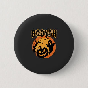 Booyah Halloween-Geist-Kürbis-Design Button