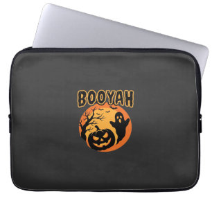 Booyah Halloween-Geist-Kürbis-Design Laptopschutzhülle