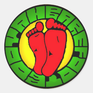 Booyah_logo_rasta Runder Aufkleber