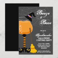 Booze und Boos Halloween Weinglas