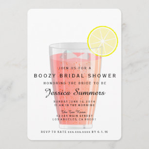 Boozy Bridal Dusche Einladung