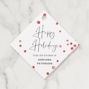 Boozy Cranberries Holiday Baked Goods - Geschenk-T Geschenkanhänger