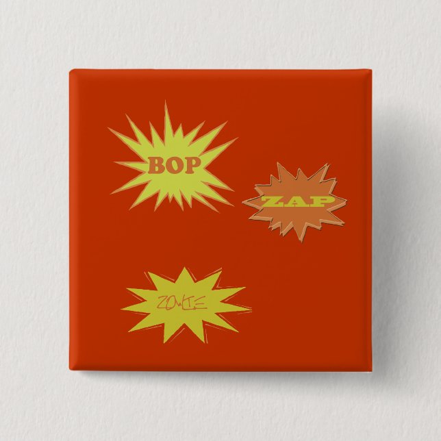 BOP ZAP ZOWIE RETRO BUTTON (Vorderseite)