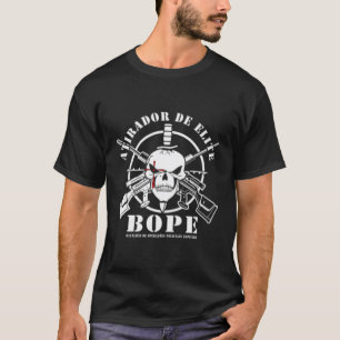 Bope Sniper Team Atirador De Elite Militär in Bras T-Shirt