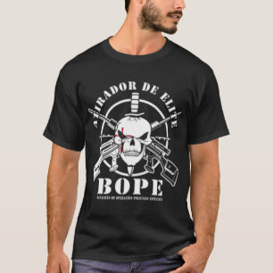 BOPE Sniper Team Atirador De Elite Militär in Bras T-Shirt